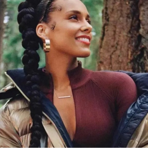 Athleta x Alicia Keys Maroon Red Goddess Bodysuit - Picture 2 of 15